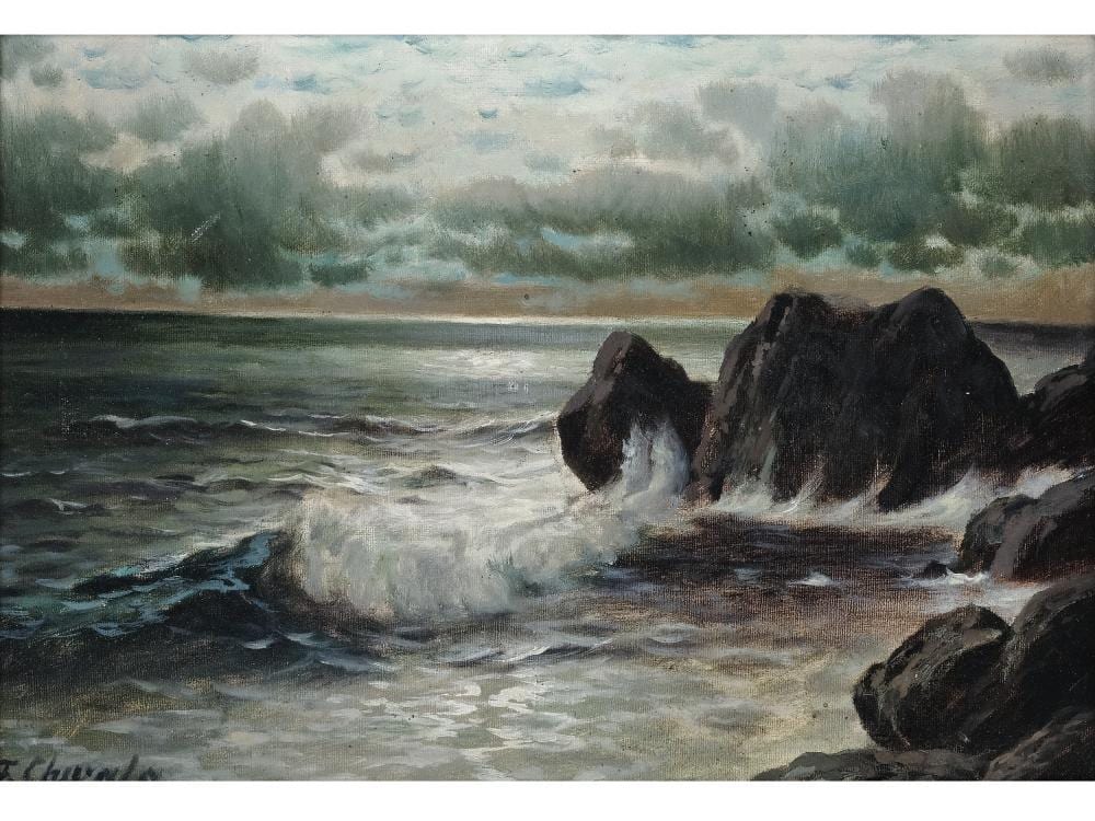Fritz Chwala comparable auction result: fritz chwala coastal landscape
