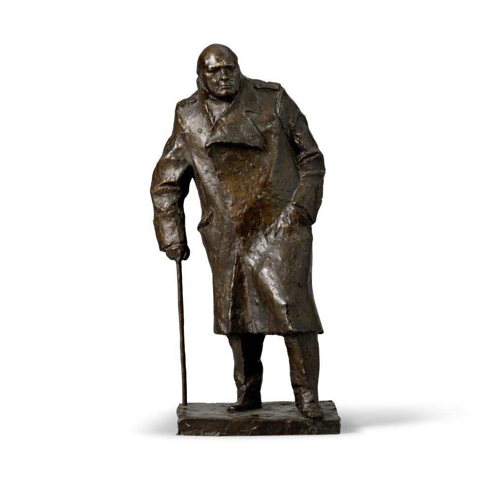 Ivor Roberts-Jones comparable auction result: ivor roberts jones british 1916 1996 sir winston churchill maquette for the monument in parliament square 51 4 cm 20 1 4 in high conceived circa 1970
