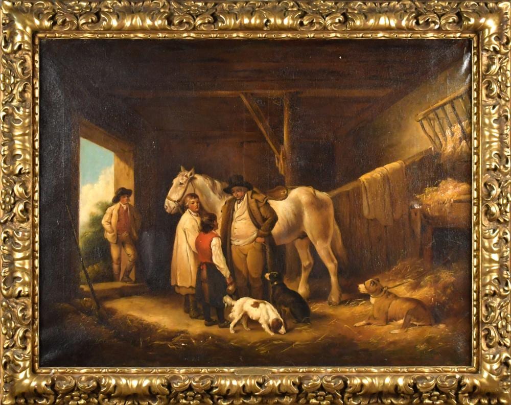 george moreland oil stable scene · William Smith Auctions · 2025-11-19 George Moreland comparable auction result: george moreland oil stable scene