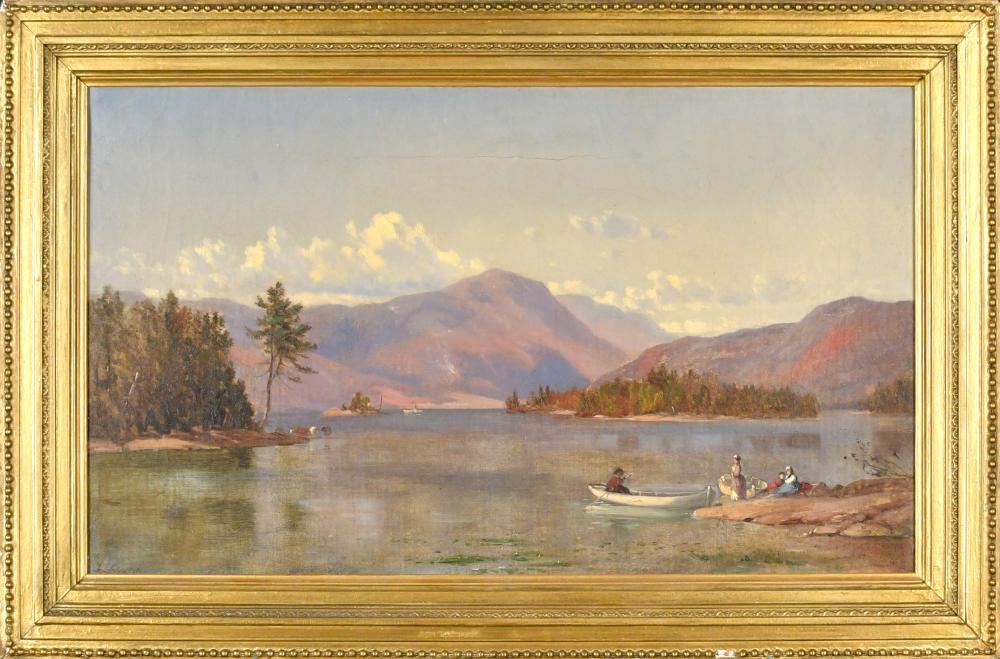 Samuel Lancaster Gerry comparable auction result: samuel l gerry oil canoeing in the valley