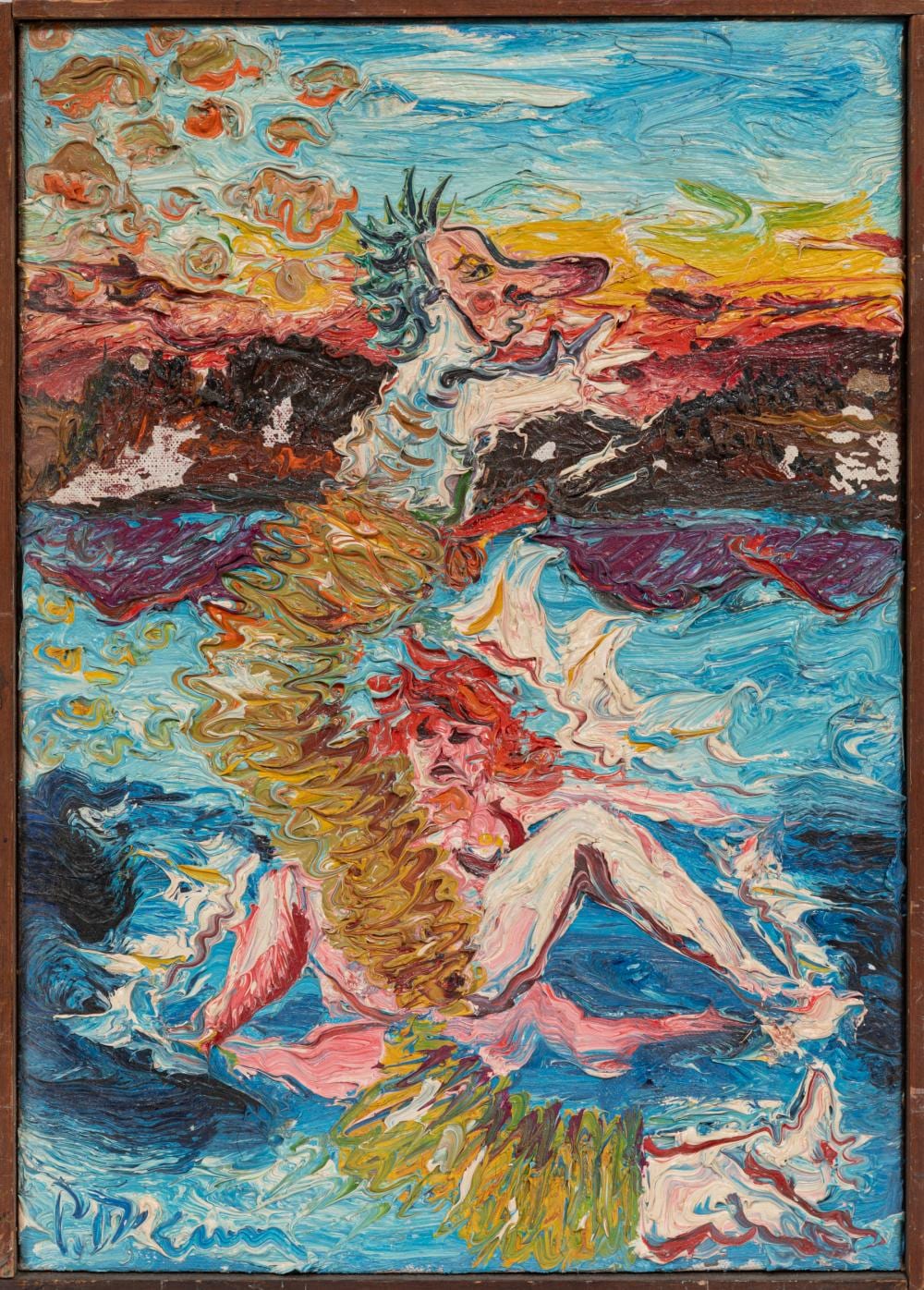 peter dean german american 1934 1993 birth oil on canvas stretched on panel · Neal Auction Company · 2025-11-21 Peter Dean comparable auction result: peter dean german american 1934 1993 birth oil on canvas stretched on panel