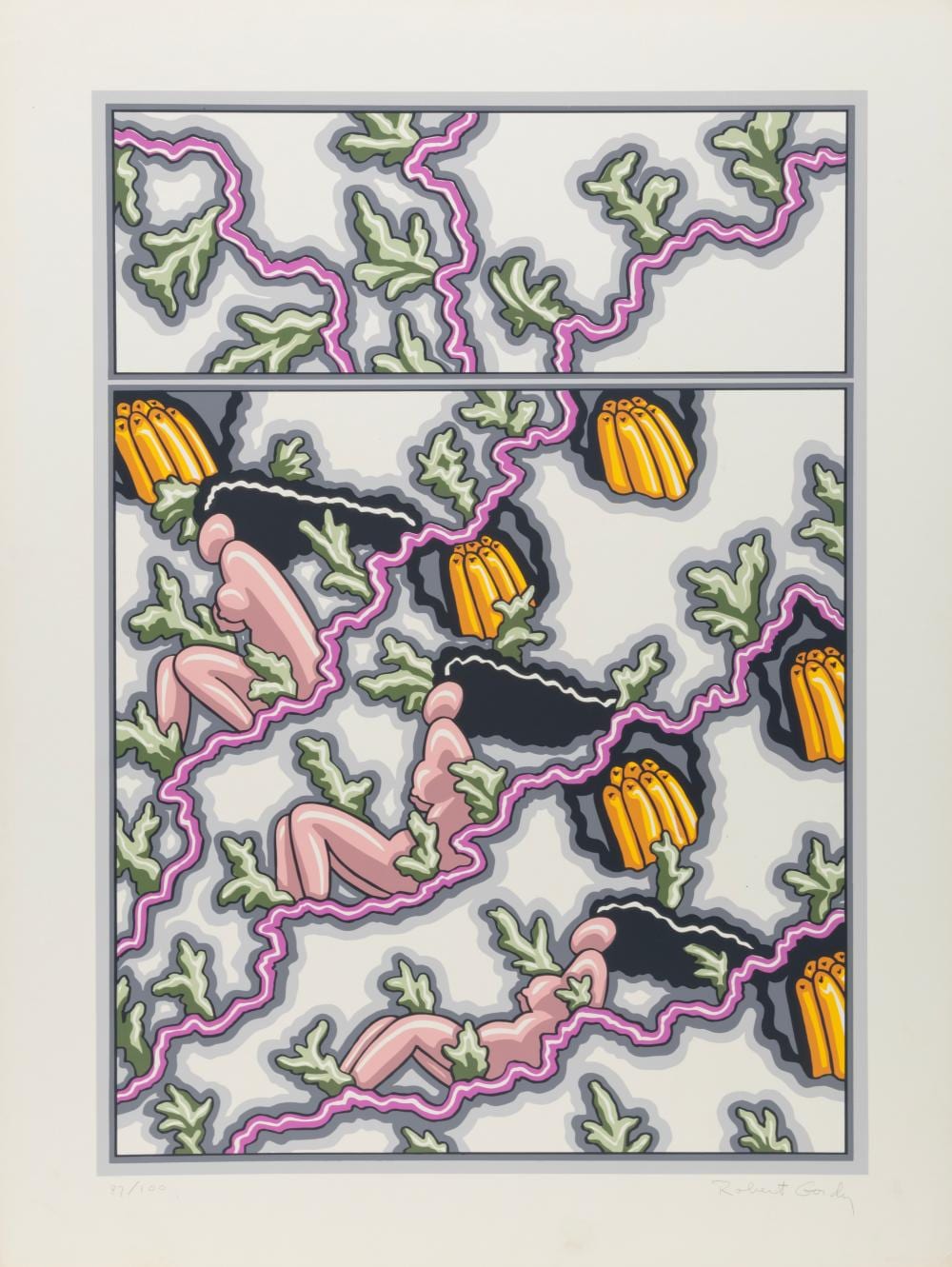 robert gordy american louisiana 1933 1986 women with fruit green nile women climbing stairs and folly 4 serigraphs on board · Neal Auction Company · 2025-11-21 Robert Gordy comparable auction result: robert gordy american louisiana 1933 1986 women with fruit green nile women climbing stairs and folly 4 serigraphs on board