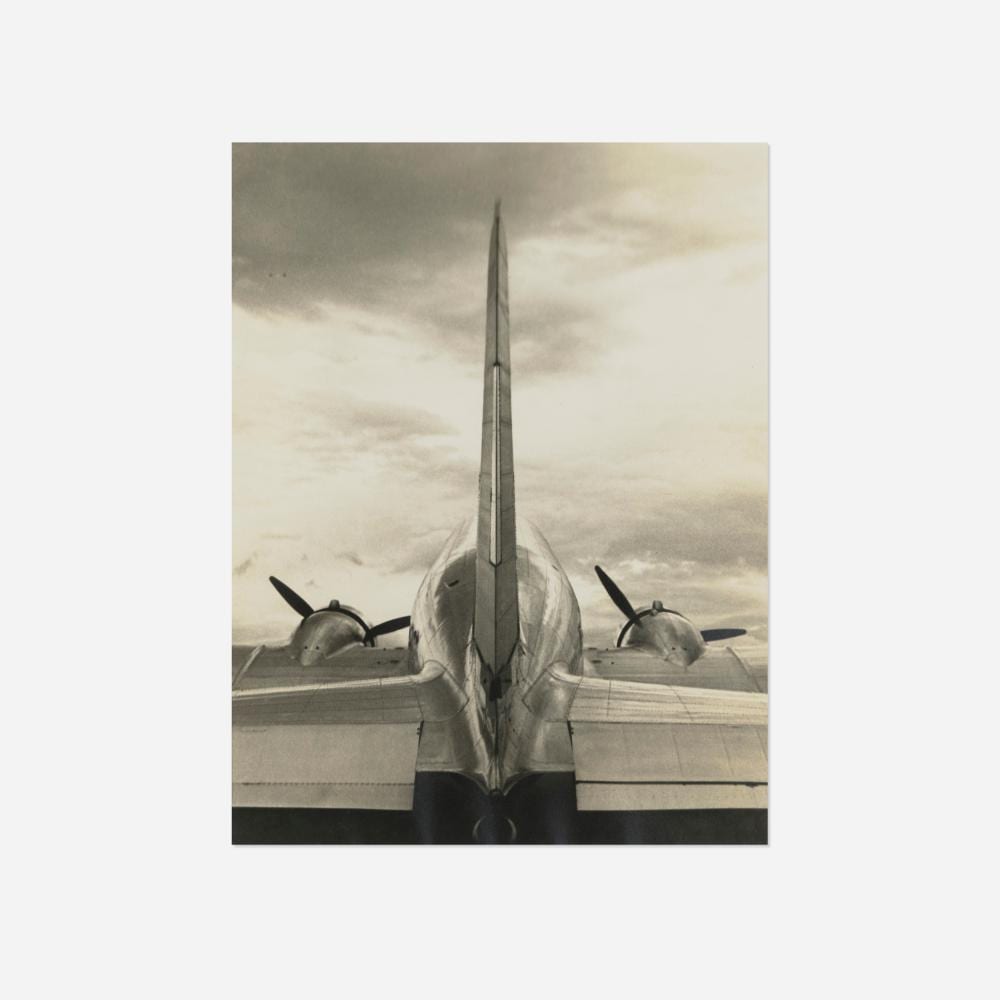 Ralston Crawford comparable auction result: ralston crawford plane propeller on tarmac