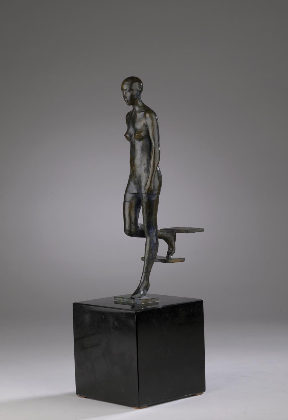 Mauro Corda comparable auction result: mauro corda 1960 nu descandant l escalier