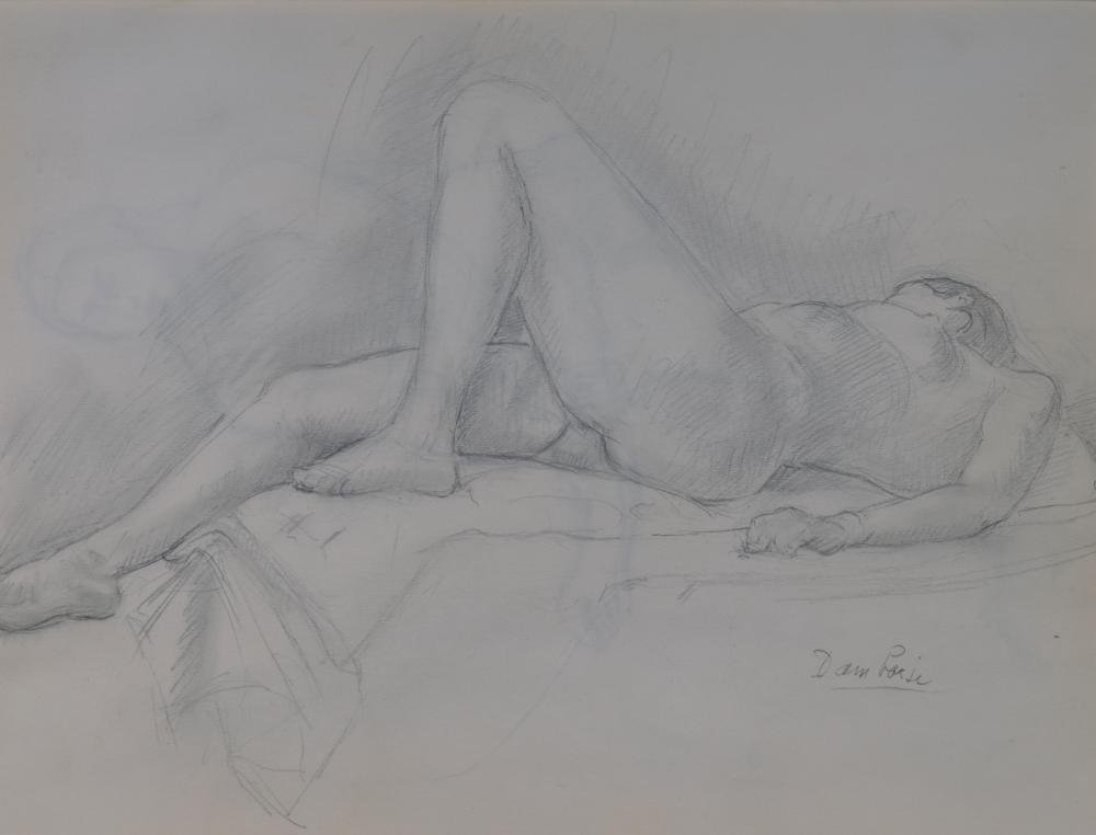 Marcel Damboise comparable auction result: marcel damboise 1903 1992 nu allong sur le dos et nu assis