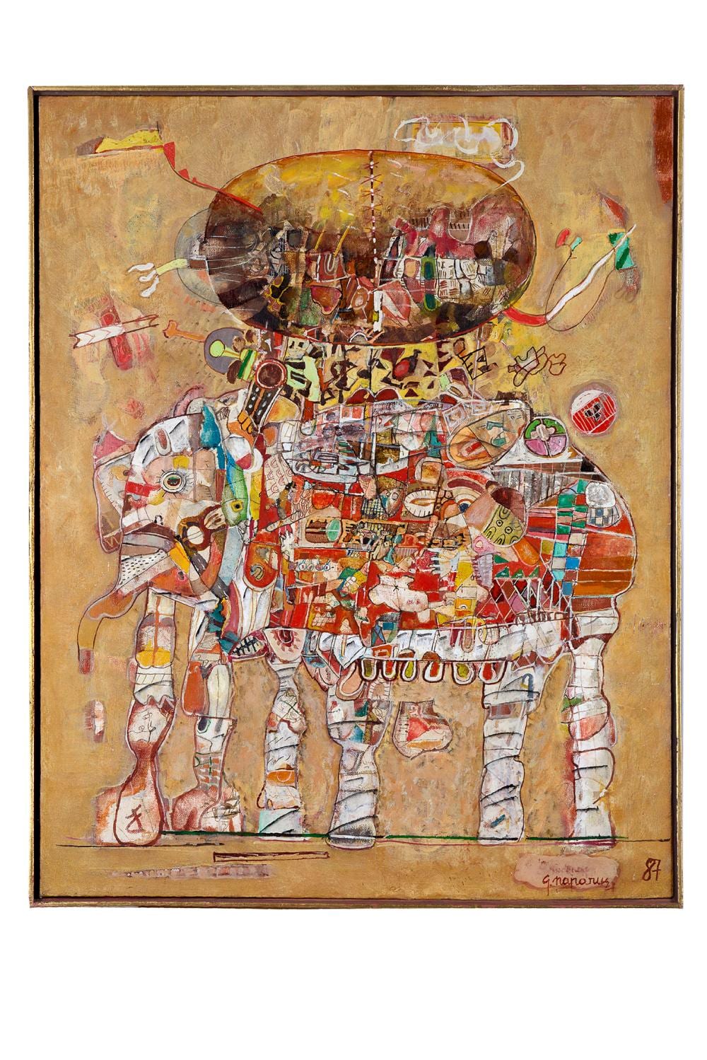 georgeta naparus 1930 1997 el phant blanc 1987 huile sur toile sign e et dat e en bas droite titr e et contresign e au dos · Aguttes · 2025-11-19 Georgeta Naparus comparable auction result: georgeta naparus 1930 1997 el phant blanc 1987 huile sur toile sign e et dat e en bas droite titr e et contresign e au dos