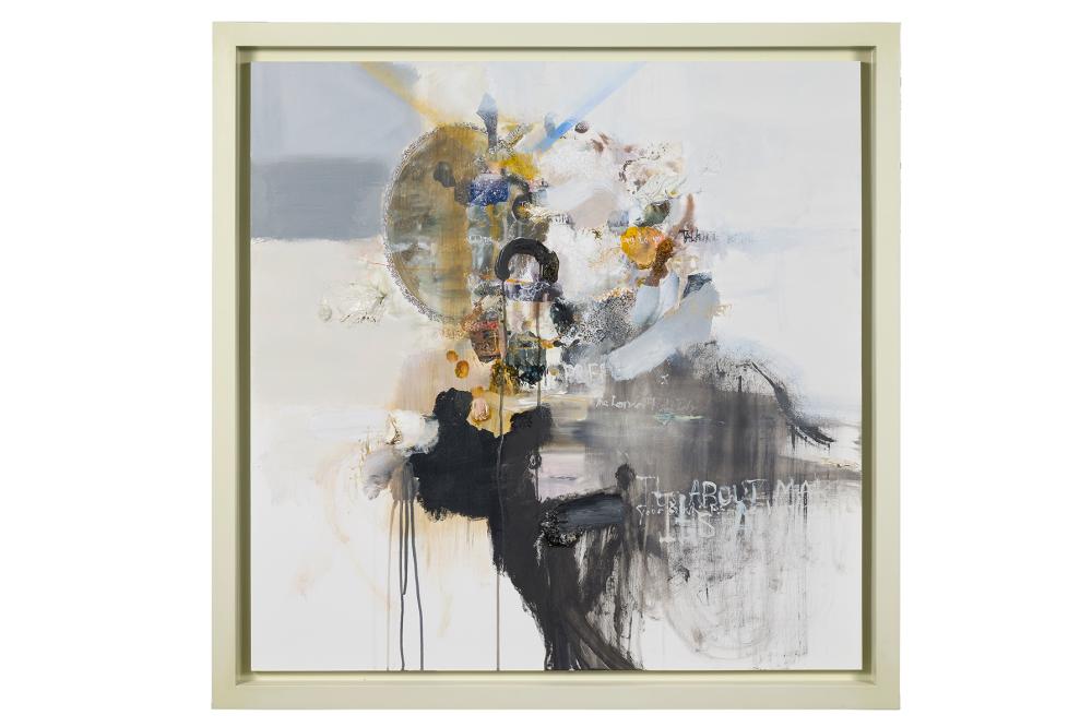 David Kim Whittaker comparable auction result: david kim whittaker n en 1964 it s about making your own peace with the existence 2015 huile et acrylique sur panneau sign e monogramm e dat e et titr e au dos