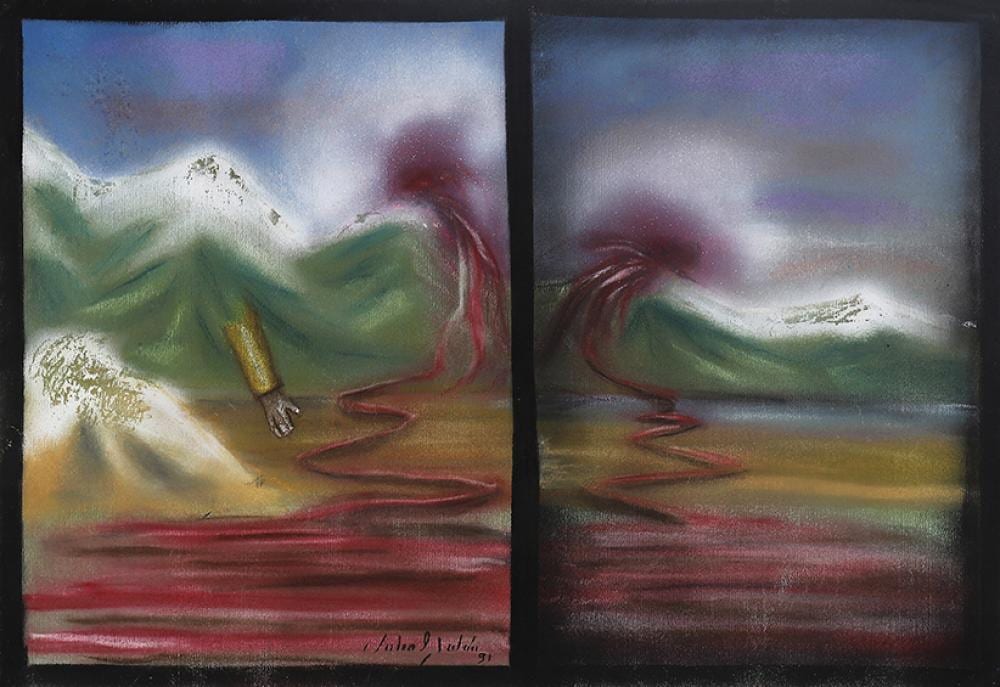 Julio (1958) Galán comparable auction result: julio galan 1958 2006 untitled 1991 pastel sur papier sign et dat en bas au centre