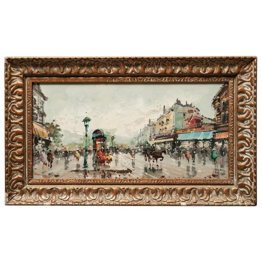 antonio devity italian 1901 1993 oil on canvas parisian street scene · Akiba Galleries · 2025-12-02 Antonio DeVity comparable auction result: antonio devity italian 1901 1993 oil on canvas parisian street scene