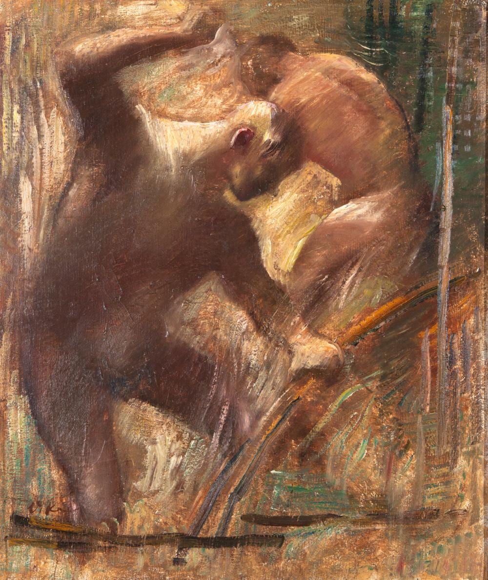 Harald Vike comparable auction result: harald vike the cane cutters oil on board