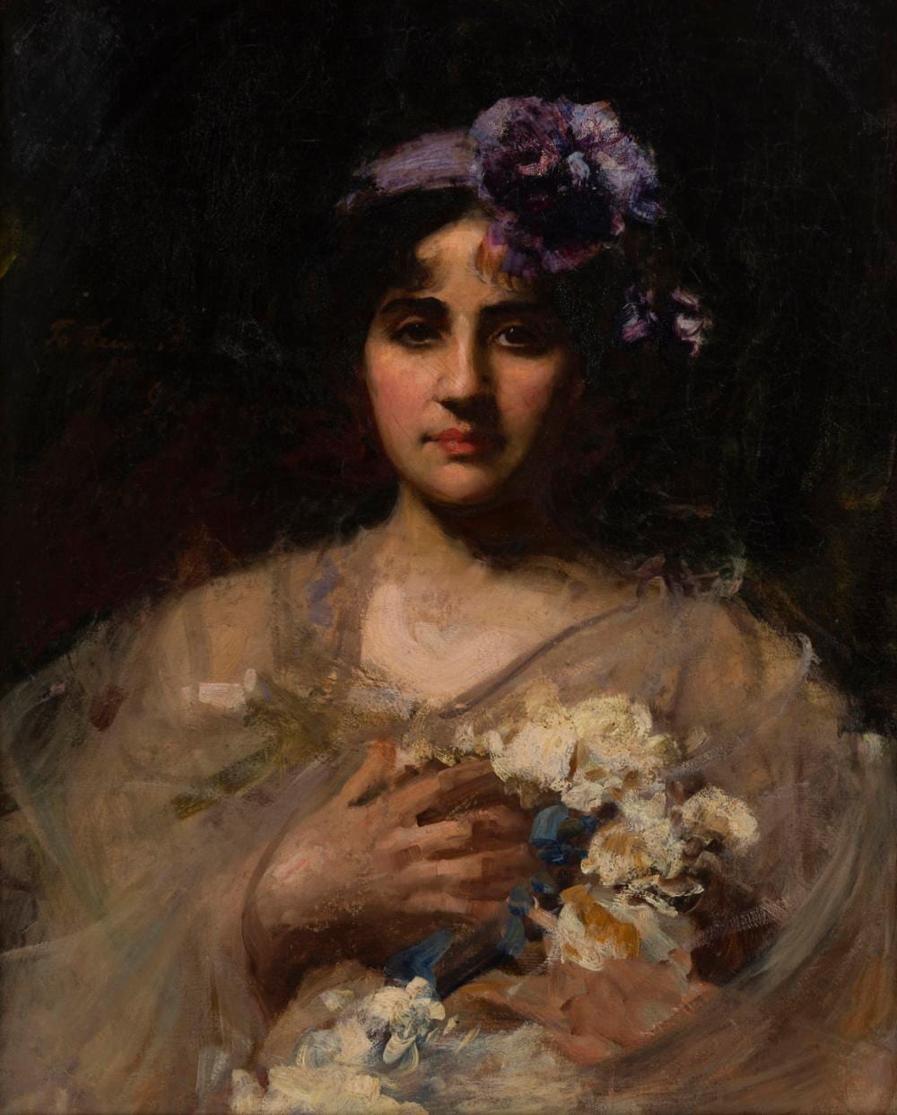 John Longstaff comparable auction result: john longstaff 1862 1941 portrait of a lady oil on canvas signed upper left jo longstaff 1901 with title beneath signature illegible 67 x 55cm 82 x 70cm overall