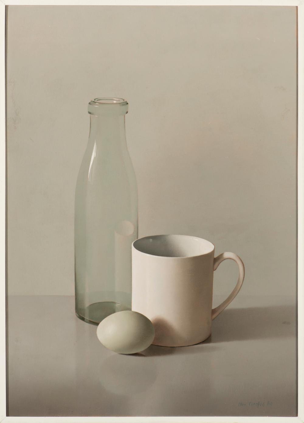 Olav Cleofas van Overbeek comparable auction result: olav cleofas van overbeek dutch 1946 stilleven met fles en beker still life with bottle and mug 1980