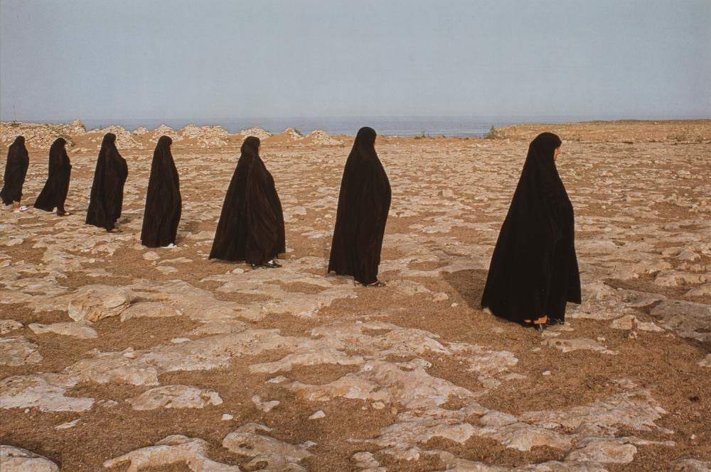 Shirin Neshat comparable auction result: shirin neshat iranian 1957 women in robes from the rapture series 1999