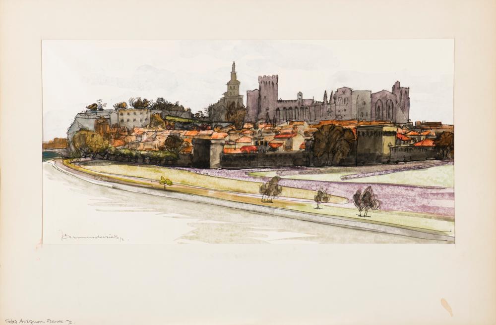 Jannes de Vries comparable auction result: jannes de vries dutch 1901 1986 stad avignon france the city of avignon france 1972