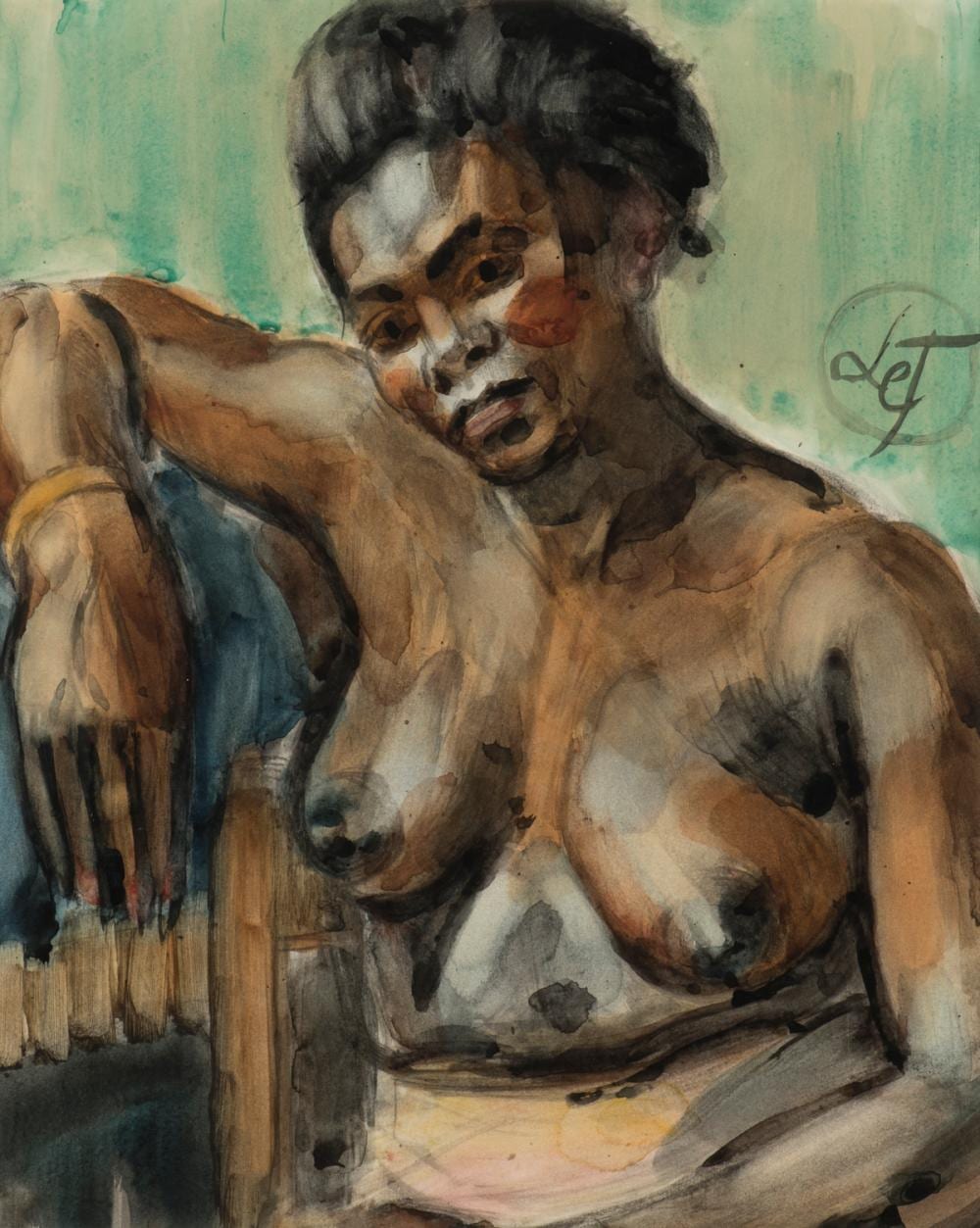 Henri Le Fauconnier comparable auction result: henri le fauconnier french 1881 1946 martiniquaise martinican 1937