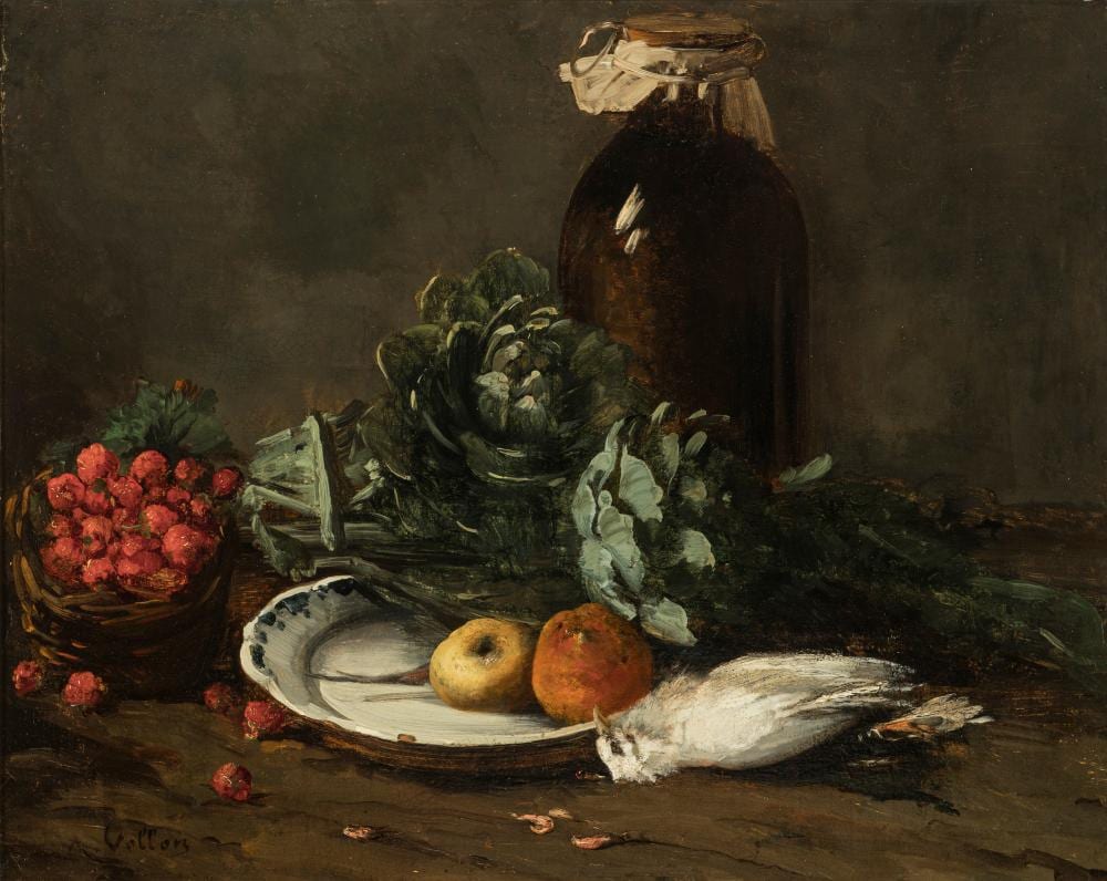 Antoine Vollon comparable auction result: antoine vollon french 1833 1900 still life with artichokes