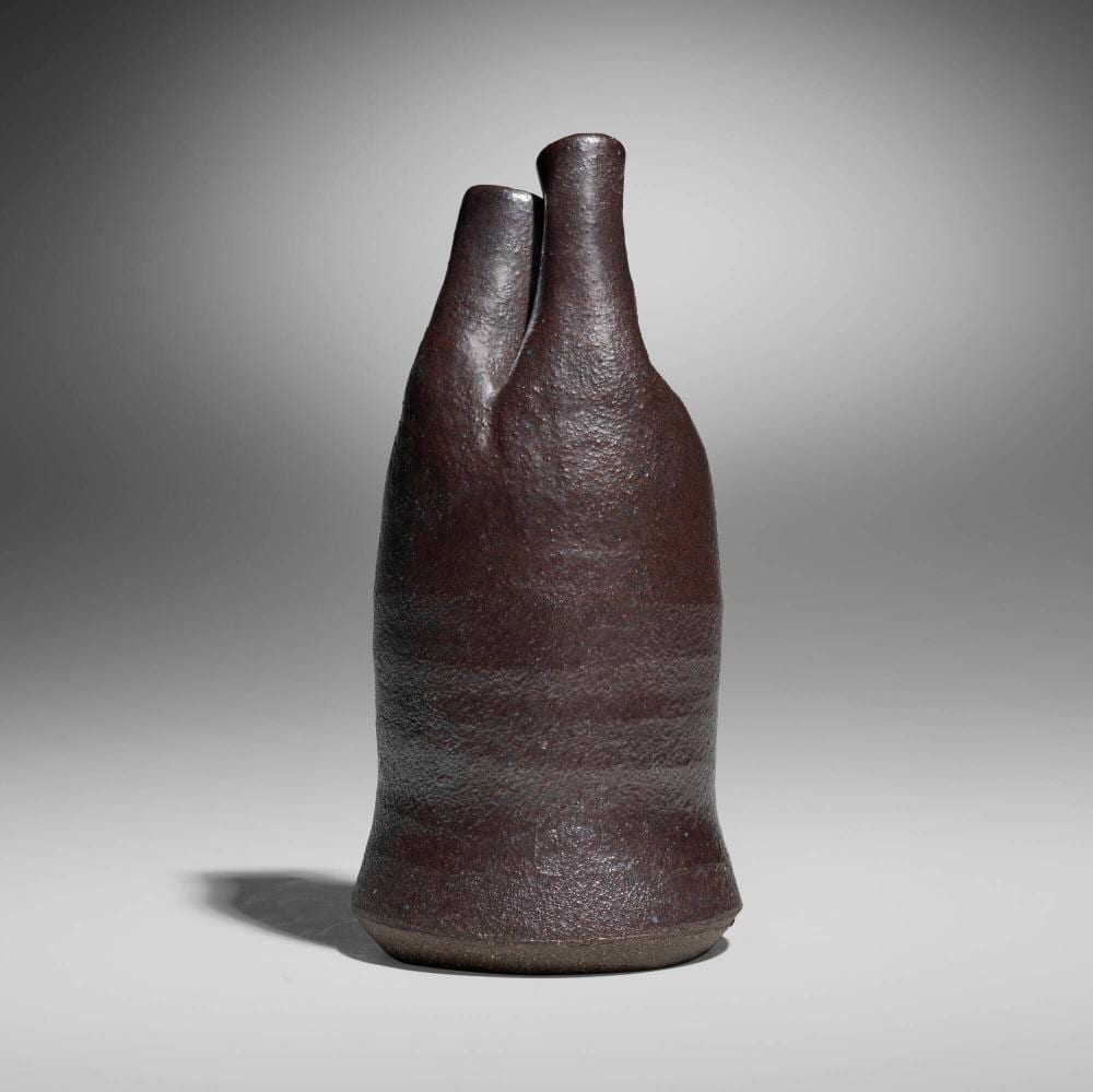 Karen Karnes comparable auction result: karen karnes spouted vase