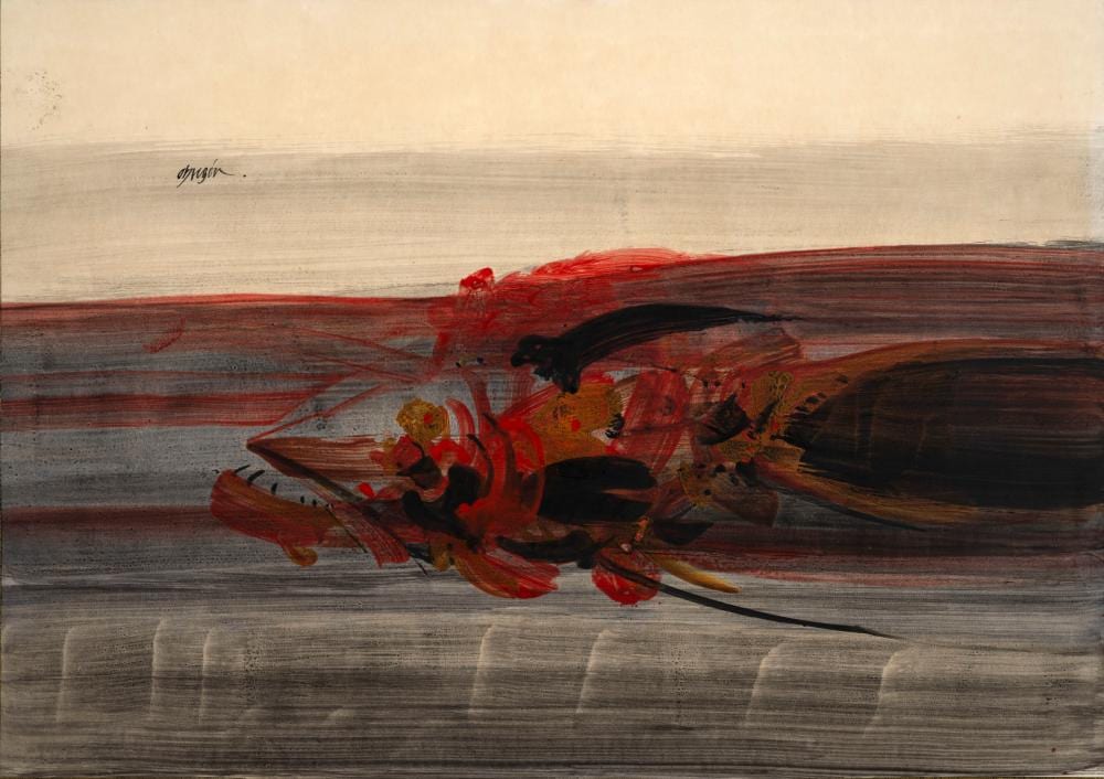Alejandro Obregón. [Barracuda] , ca. 1980 . comparable sale
