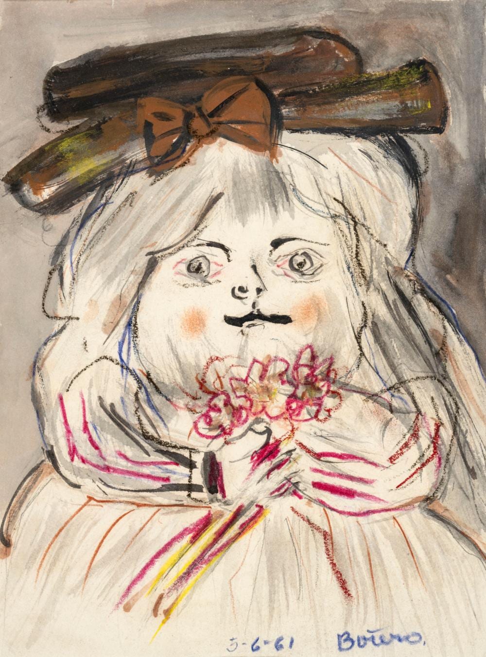 Fernando Botero . Monalisa , 1961 . comparable sale
