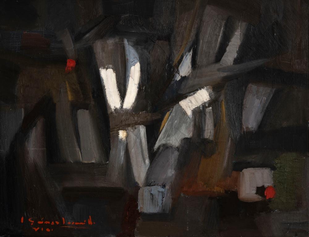 Ignacio Gómez Jaramillo . Maternidad indígena , 1956 . comparable sale