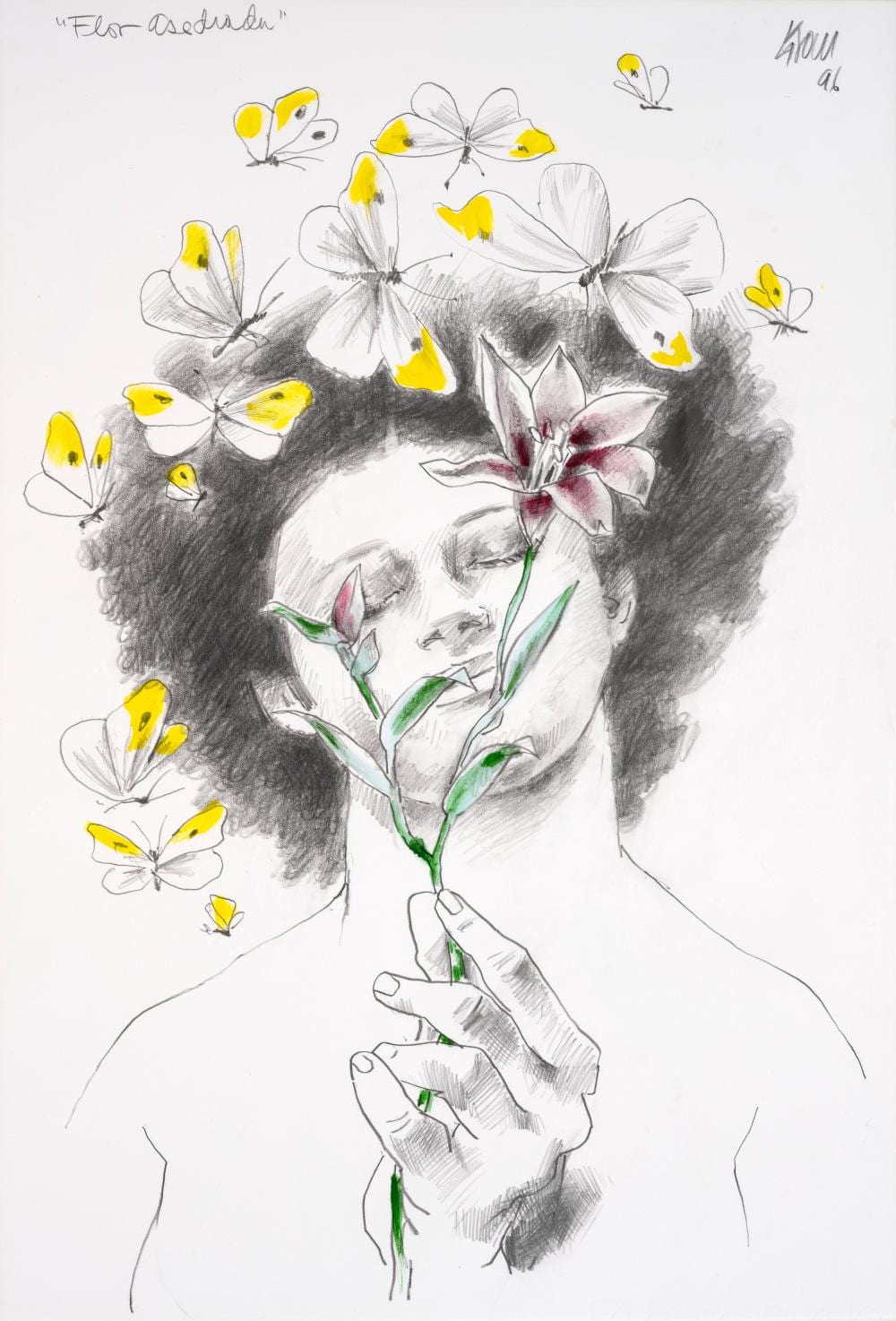 Enrique Grau. Flor asediada , 1996 . comparable sale