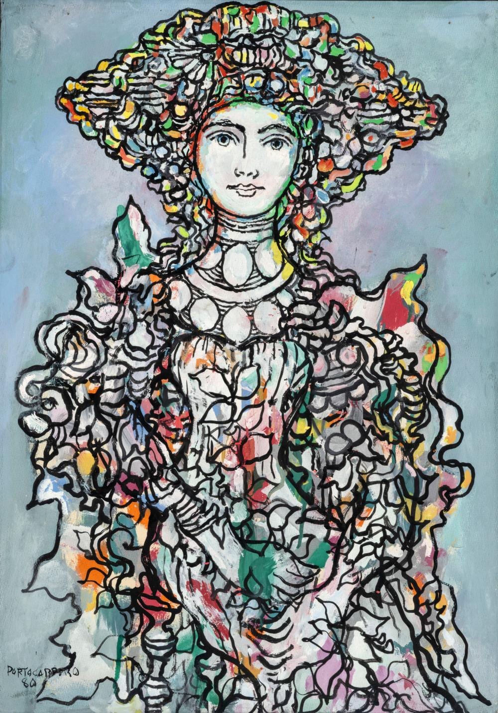 René Portocarrero . , 1980 . comparable sale