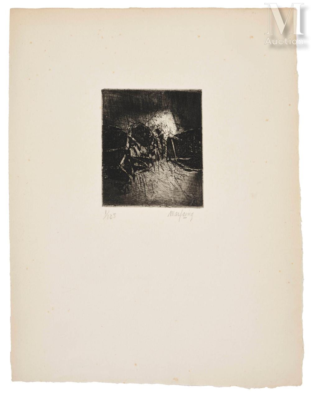 André Marfaing comparable auction result: andr marfaing 1925 1987 sans titre 1960