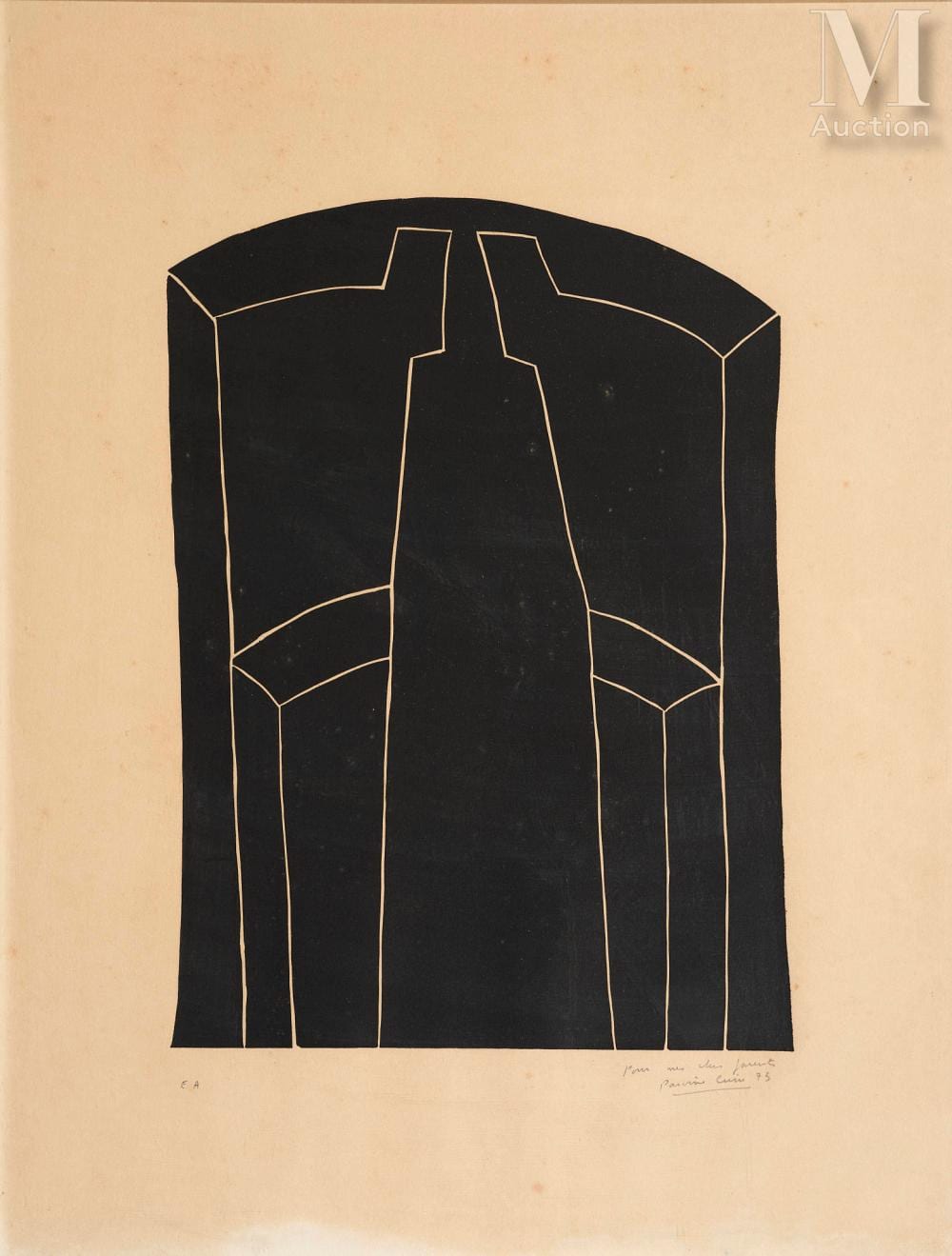 Parvine Curie comparable auction result: parvine curie n e en 1936 sans titre 1973
