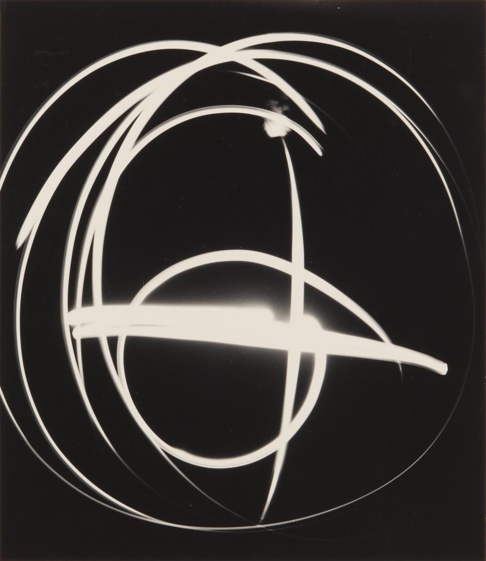 barbara morgan 1900 1992 light drawing 1940 · Chiswick Auctions · 2025-11-27 Barbara Morgan comparable auction result: barbara morgan 1900 1992 light drawing 1940