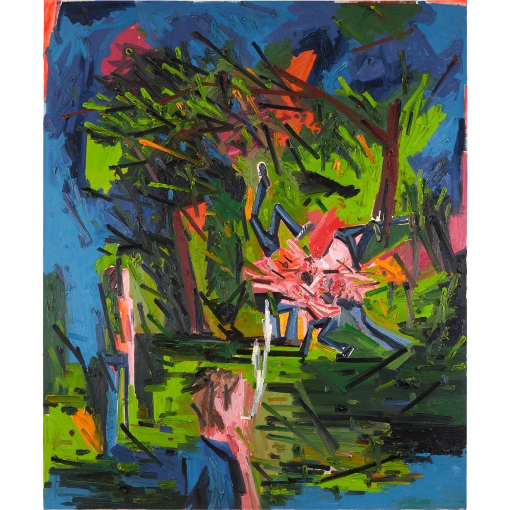 Kim Dorland comparable auction result: kim dorland b 1974 fist fight 6 2006