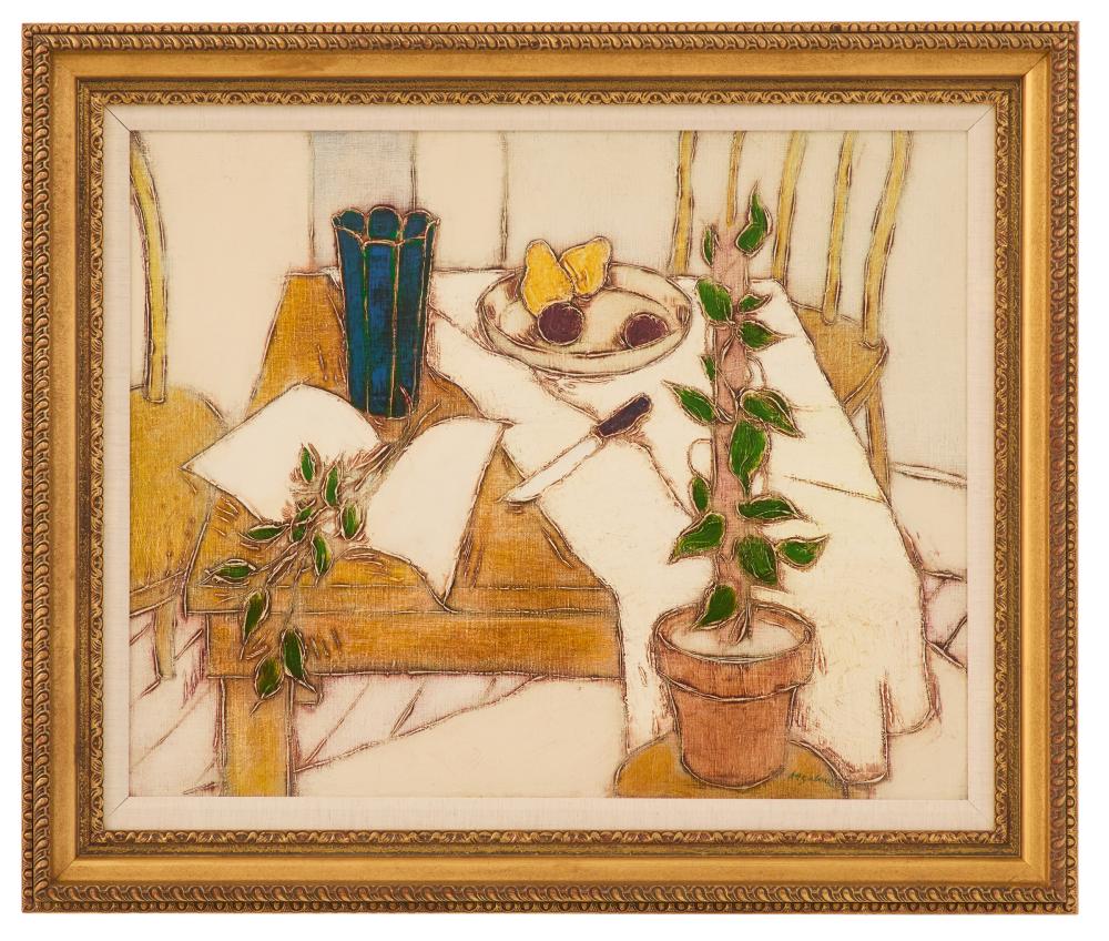William Anzalone comparable auction result: william anzalone american texas b 1935 still life of tabletop