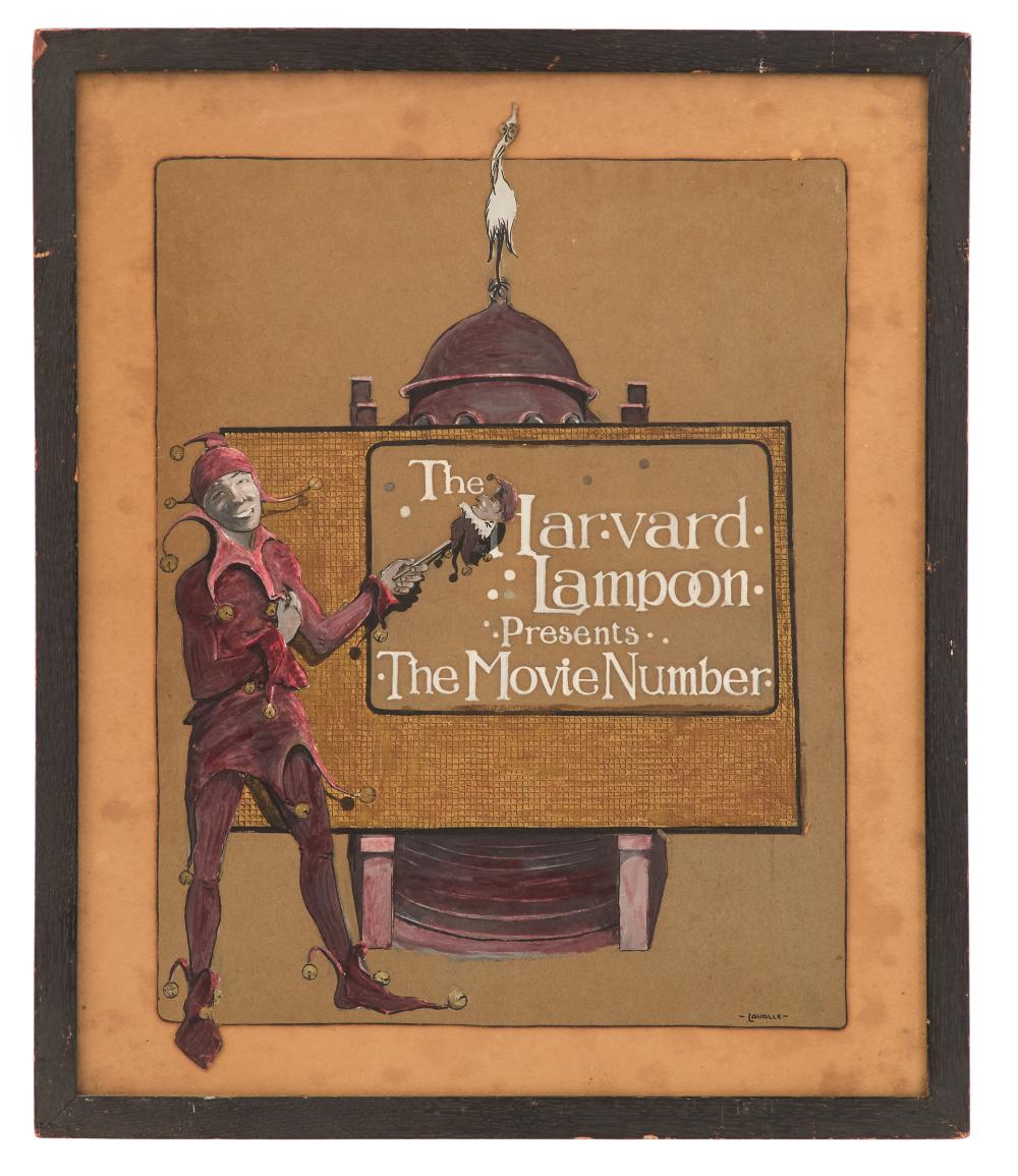 John Lavalle comparable auction result: john lavalle american 1896 1971 the harvard lampoon presents the movie number