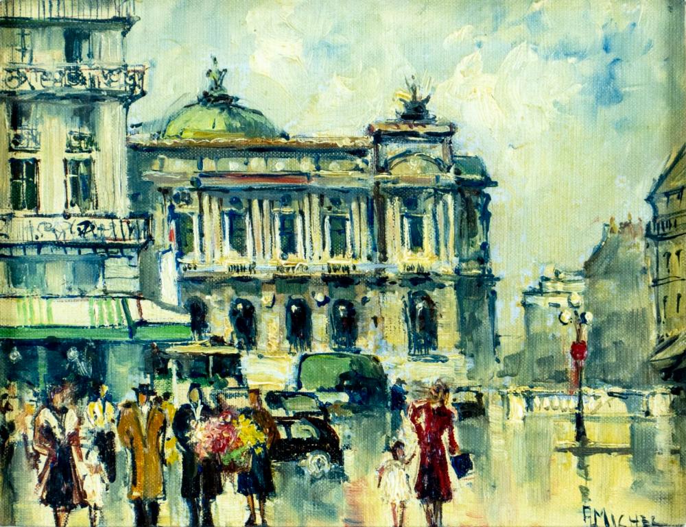 A. Michel comparable auction result: andre michel france canada 1945 oil painting