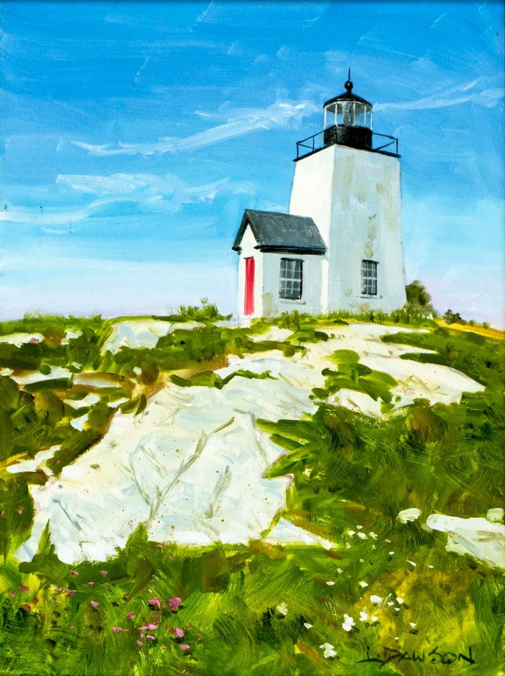 Lindsay Dawson comparable auction result: lindsay dawson ca b 1959 oil painting