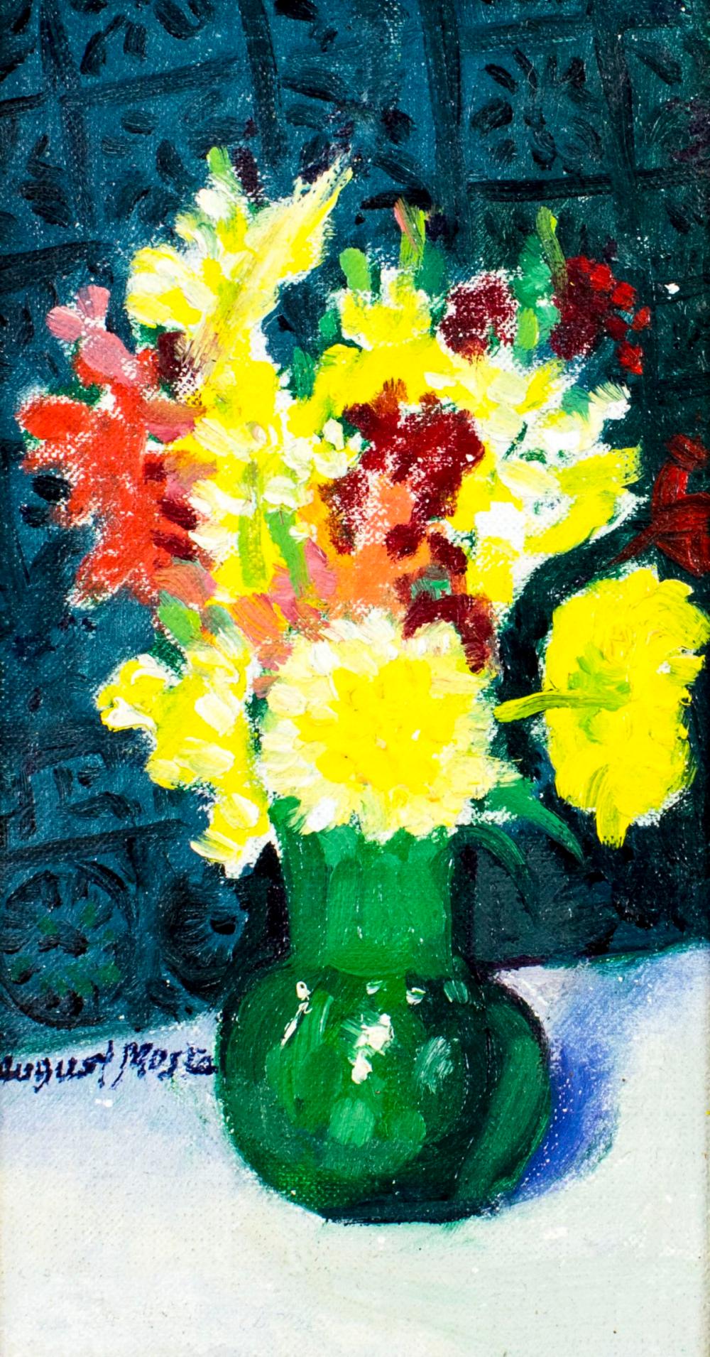 August Mosca comparable auction result: august mosca ct ny italy 1909 2002 oil painting