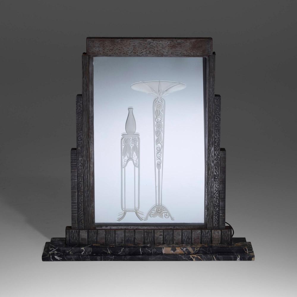 Paul Kiss comparable auction result: paul kiss art deco mirror
