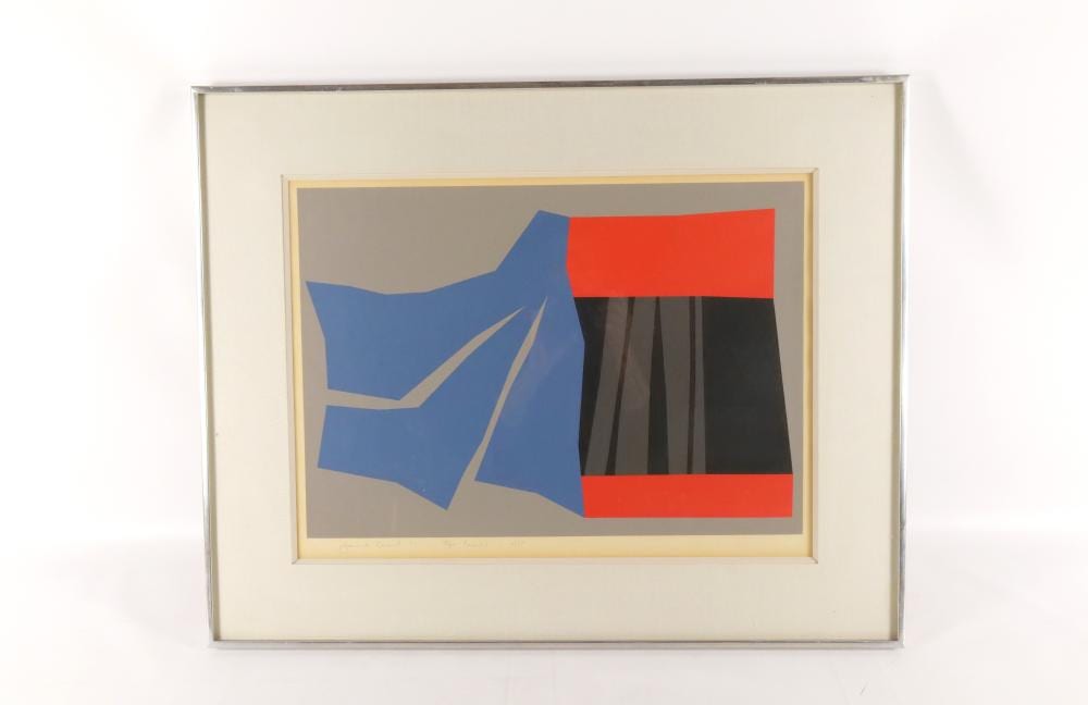 Harold Krisel comparable auction result: serigraph by harold krisel