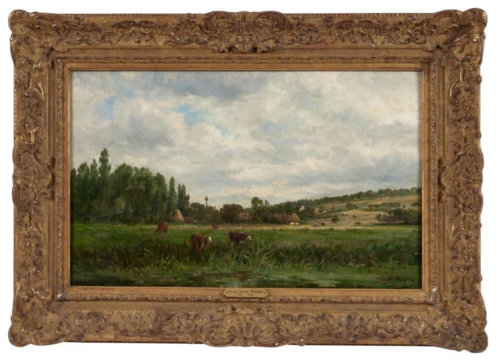 jules rozier 1821 1882 vaches dans un paysage vallon · Osenat · 2025-11-23 Jules Charles Rozier comparable auction result: jules rozier 1821 1882 vaches dans un paysage vallon