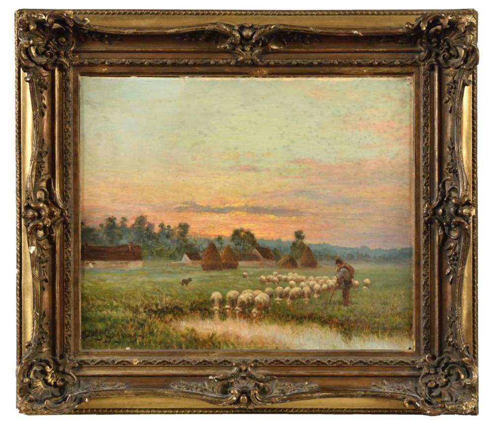 paul chaigneau 1879 1938 berger et son troupeau hu · Osenat · 2025-11-23 Paul Chaigneau comparable auction result: paul chaigneau 1879 1938 berger et son troupeau hu