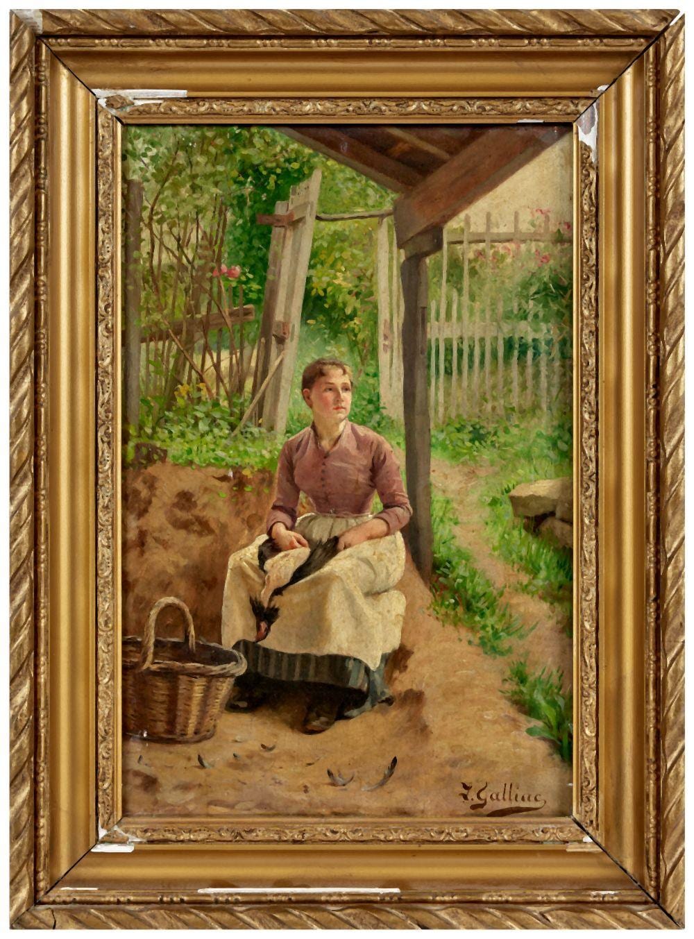 louis galliac 1849 1934 femme au jardin huile sur · Osenat · 2025-11-23 Louis Galliac comparable auction result: louis galliac 1849 1934 femme au jardin huile sur