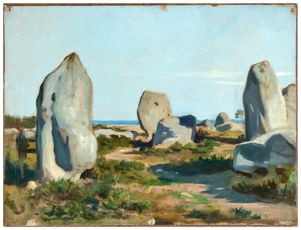 Alexandre Ségé comparable auction result: alexandre sege 1819 1885 attribu vue prise pr s de karnac