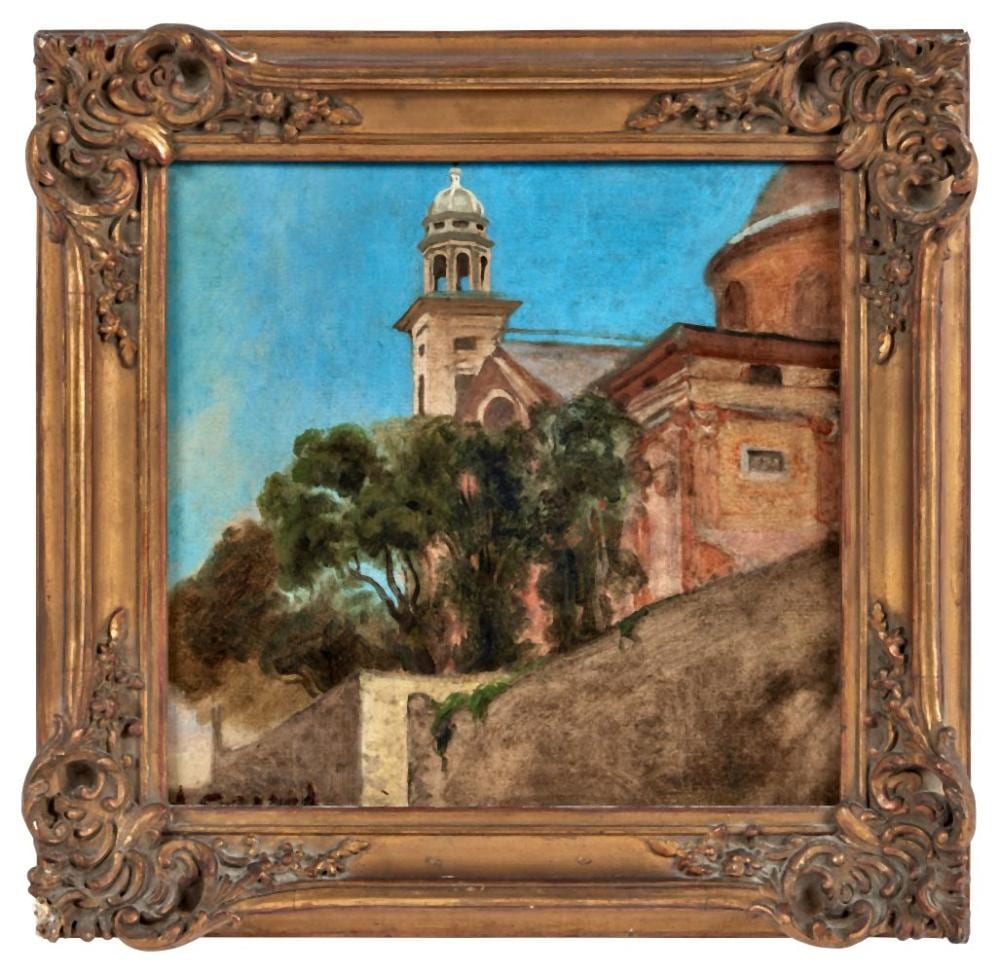 Louis Hilaire Carrand comparable auction result: louis hilaire carrand 1821 1899 paysage l architecture ro