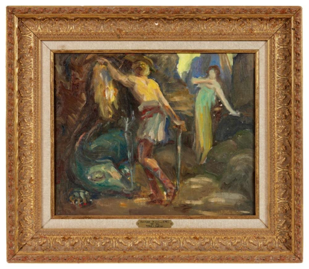George Desvallières comparable auction result: george desvalli res 1861 1950 attribu sc ne mythologique