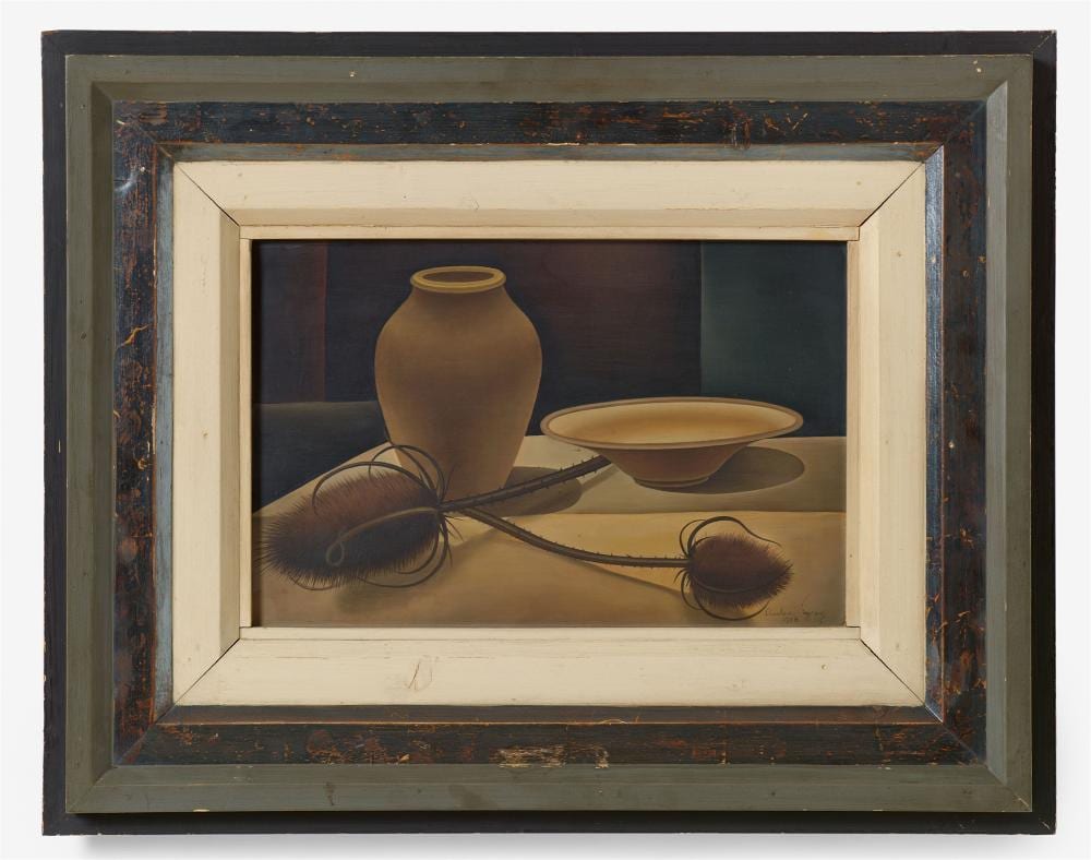 eberhard viegener stillleben mit disteln 1928 · Lempertz · 2025-12-05 Eberhard Viegener comparable auction result: eberhard viegener stillleben mit disteln 1928