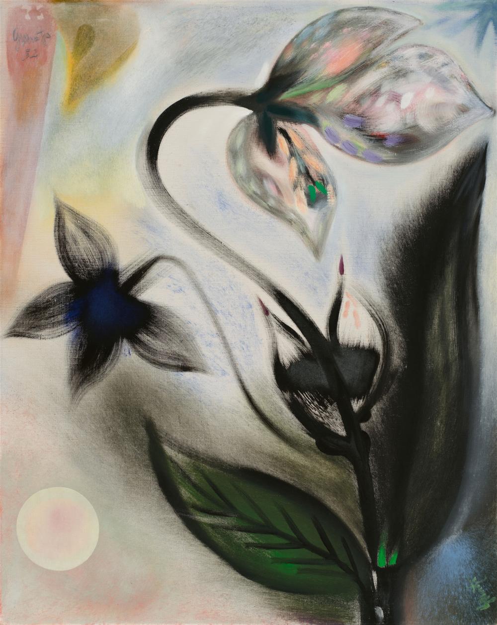 Georg Muche comparable auction result: georg muche schattenbl te 1952