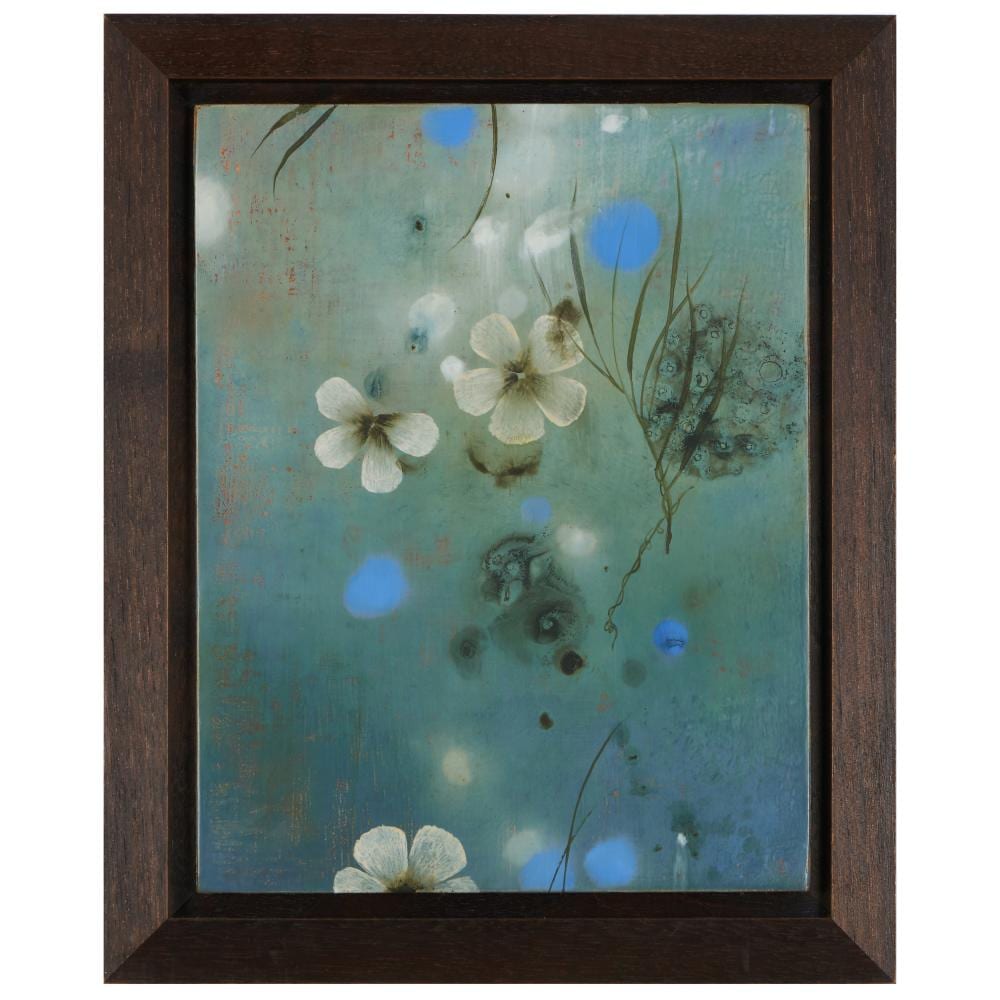 Darren Waterston comparable auction result: darren waterston b 1965 untitled white flowers blue sky