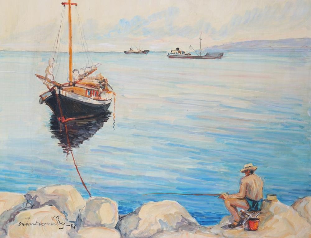 Victor IOANNIDES comparable auction result: victor ioannides 1903 1984 the fisherman