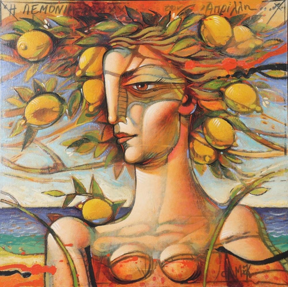 Andreas Makariou comparable auction result: andreas makariou b 1955 the lemon tree in april 1997