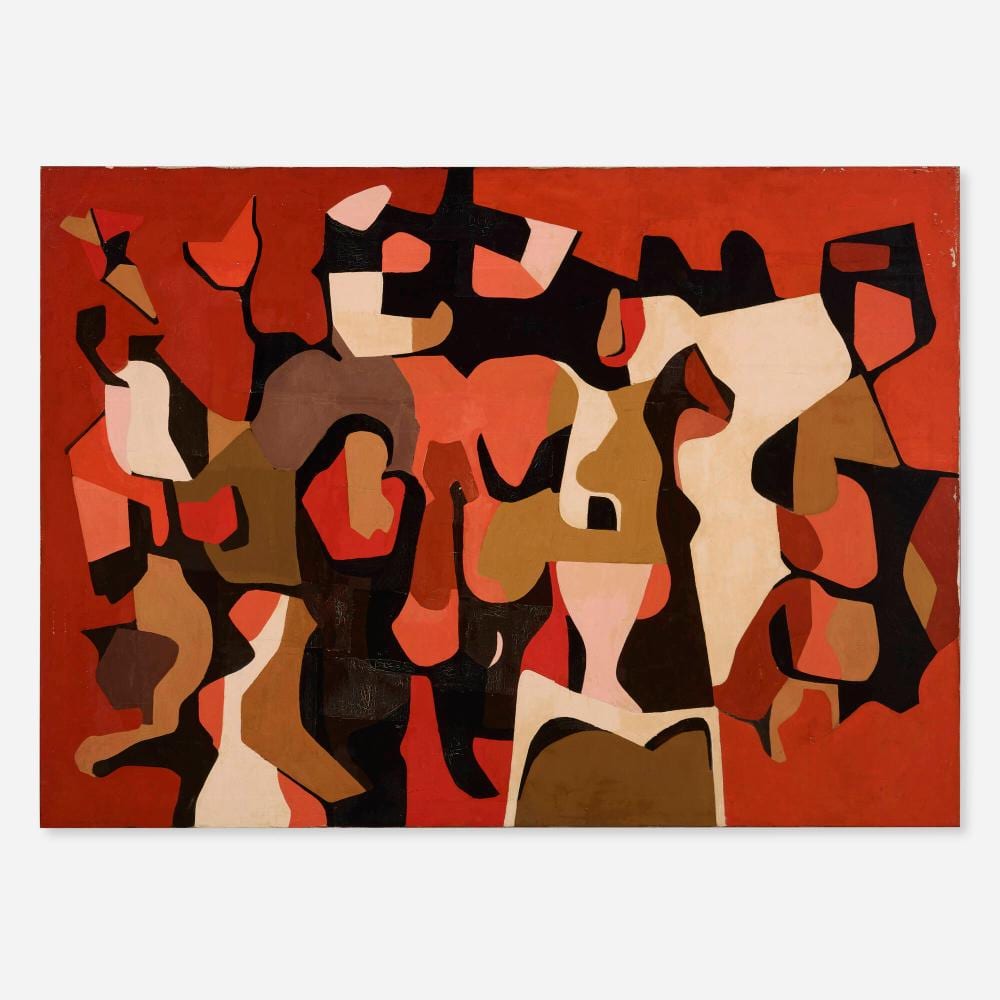 Alan Gussow comparable auction result: alan gussow untitled