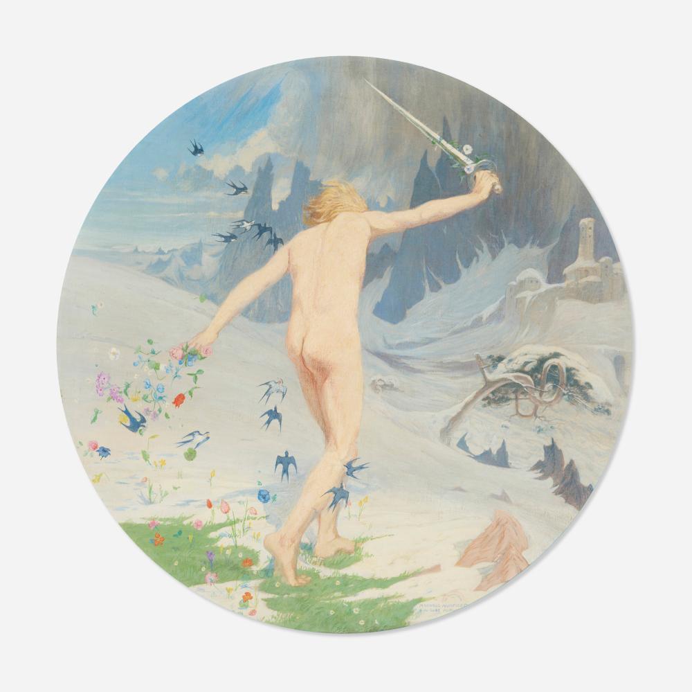 Maxwell Armfield comparable auction result: maxwell armfield spring banishing winter